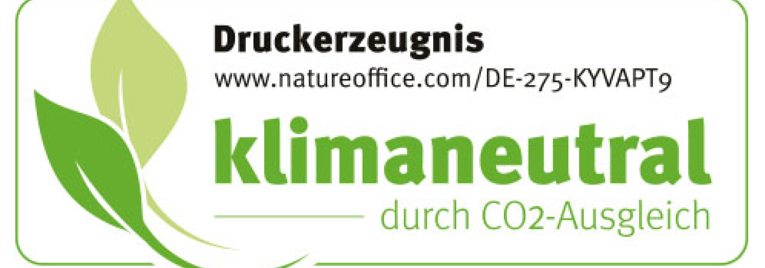 Klimaneutral logo